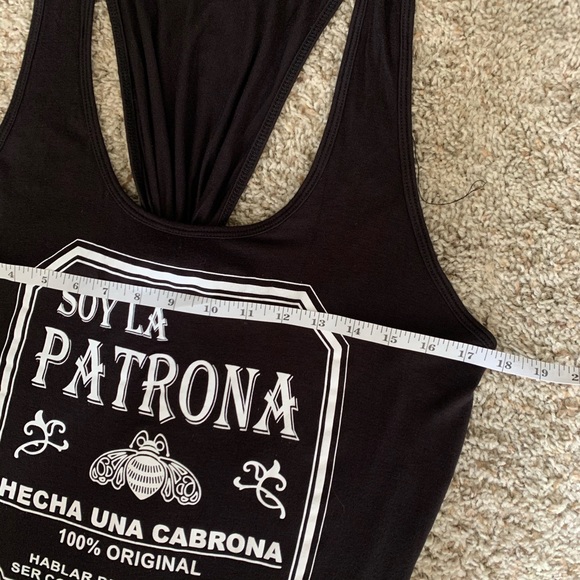SOLD Patron Alcohol Graphic Tank - Picture 6 of 6